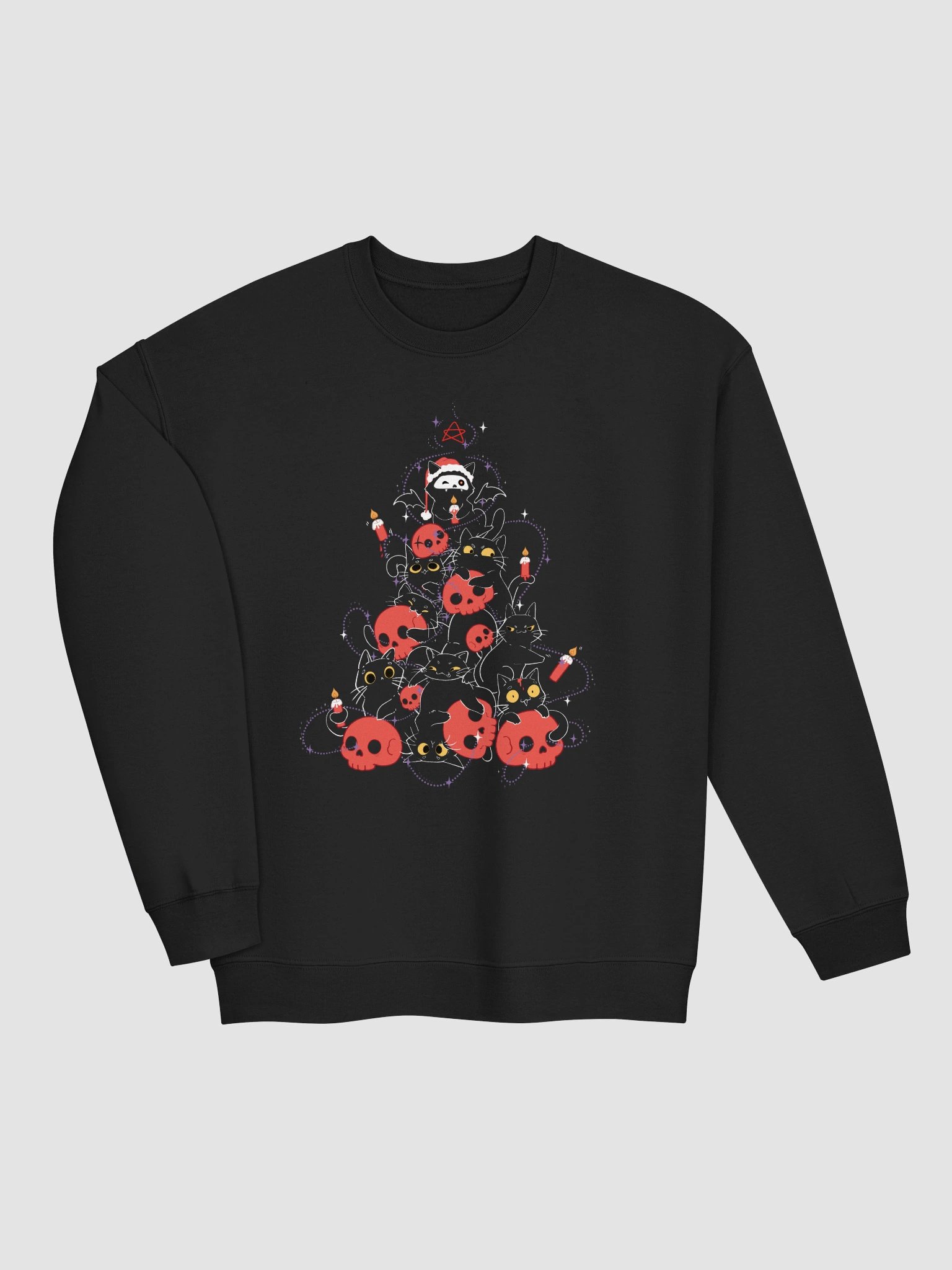 Gothic Christmas cat tree - Crewneck Sweatshirt product image (5)