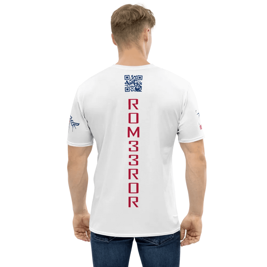 ROM33ROR American Flag Shirt White (AOP) product image (2)