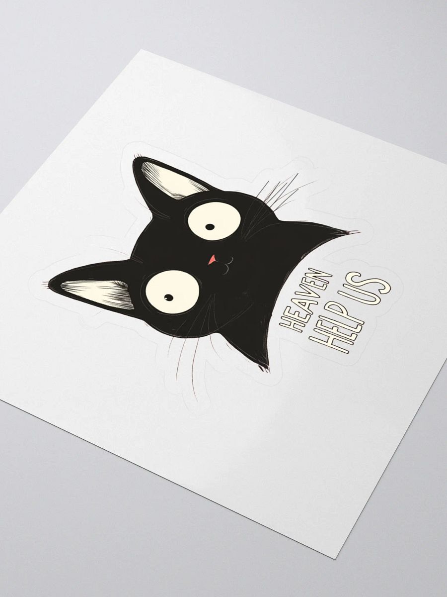 Wide-Eyed Cat Cut Stickers product image (3)