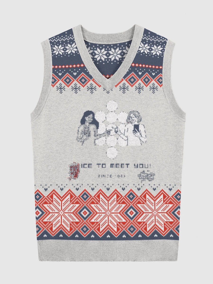 Ice To Meet You! Knitted V-Neck Vest product image (1)