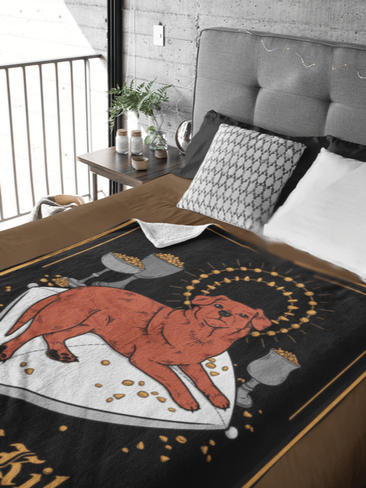 Queen of Kibble Throw Blanket product image (1)
