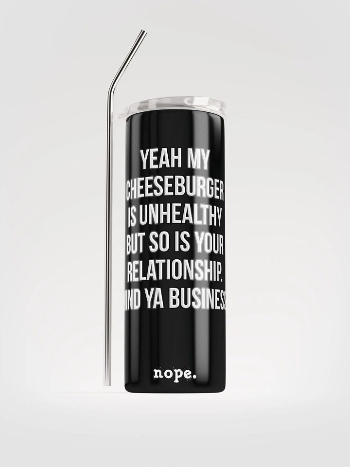 nope. resolute - cheeseburger tumbler 1 product image (1)