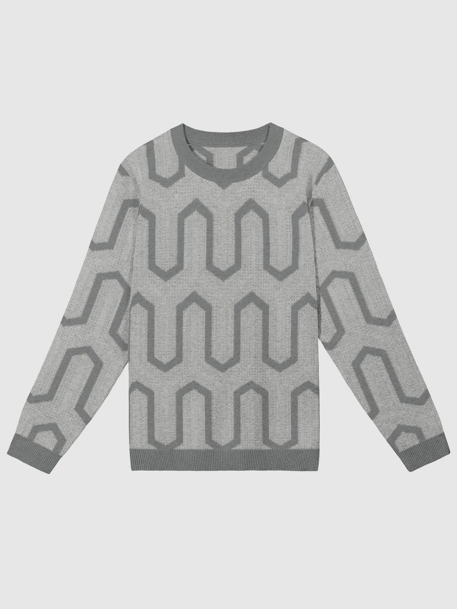 Geometric Mosaic Jacquard Crewneck product image (5)