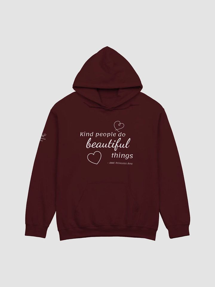 Kind people... PULLOVER Hoodie - White text product image (1)