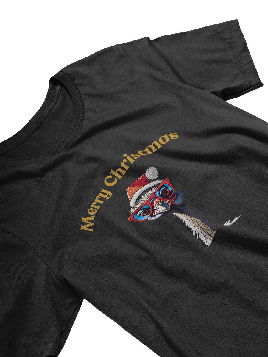 Festive Emu Merry Christmas T-Shirt - Gold product image (3)