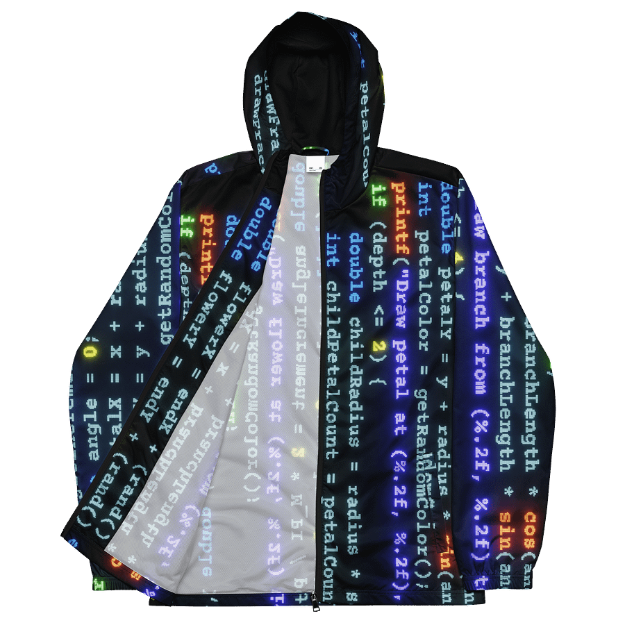 Computer Programming in C (zip up windbreaker) product image (11)