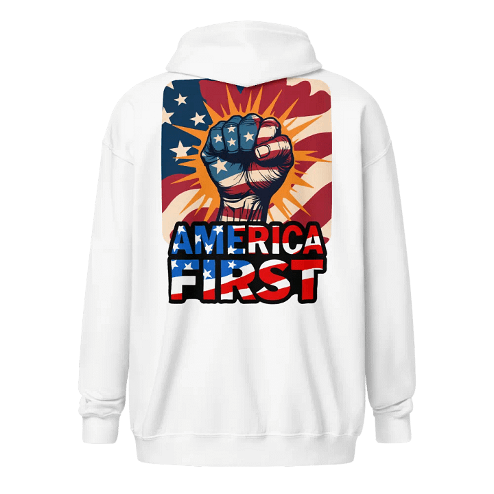 Zip Hoodie: America First product image (20)