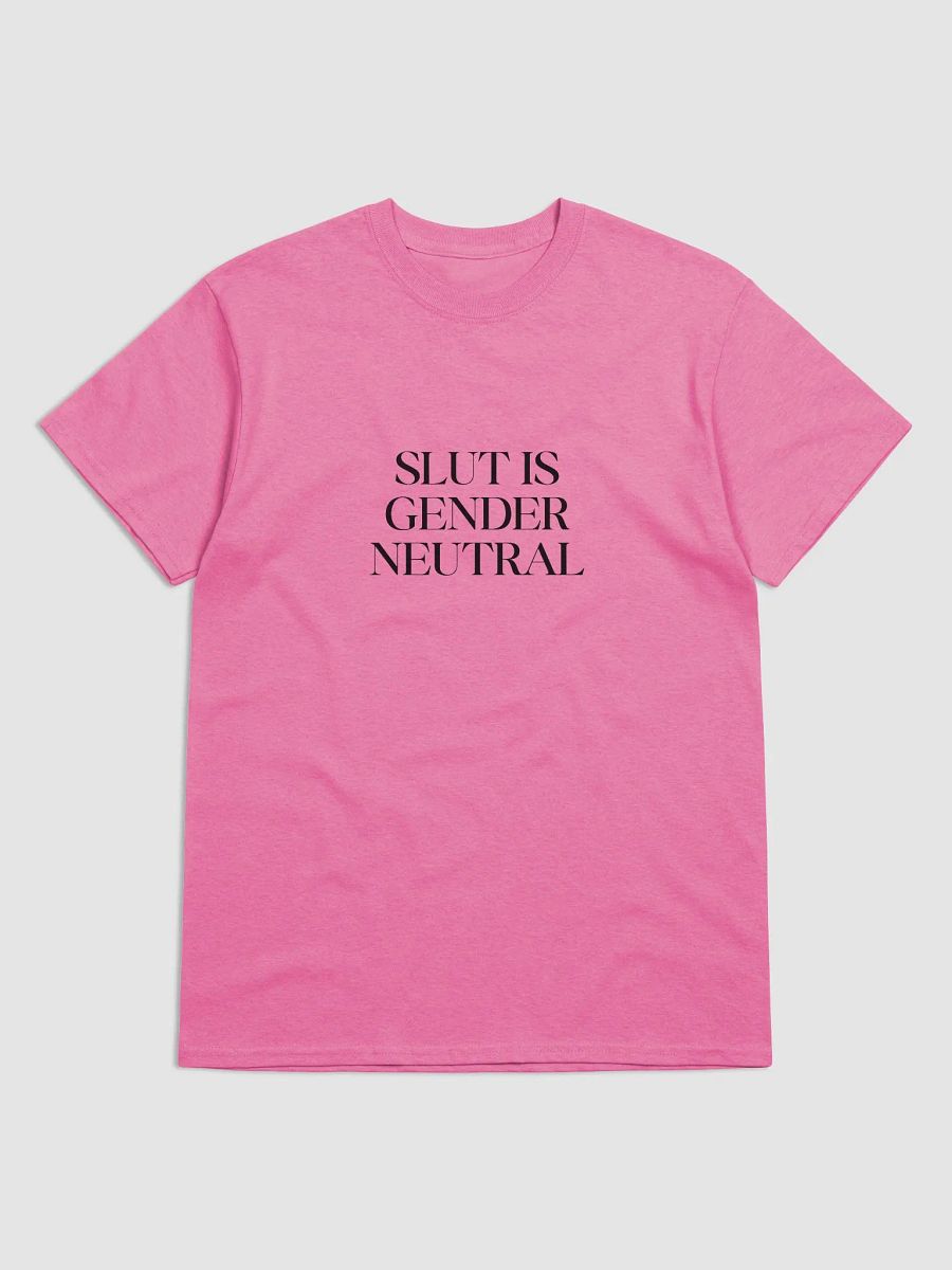 slut is gender neutral (black text) - Gildan Heavyweight Tee [Unisex Sizing] product image (1)
