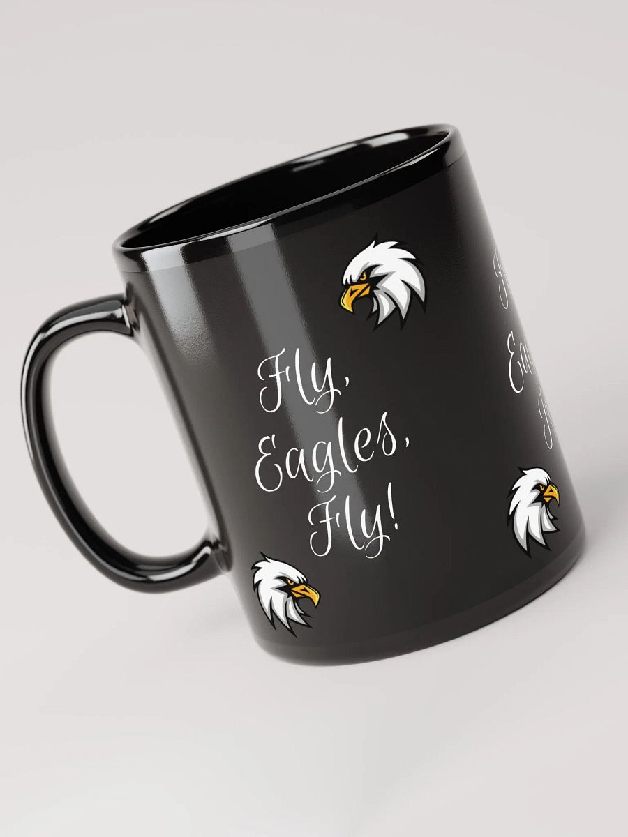 Fly Eagles Fly Glossy Black Mug product image (3)