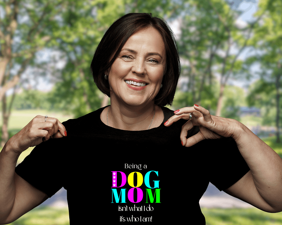 Dog Mom T-shirts, Being a Dog Mom Isn't What I Do, It's Who I Am product image (1)