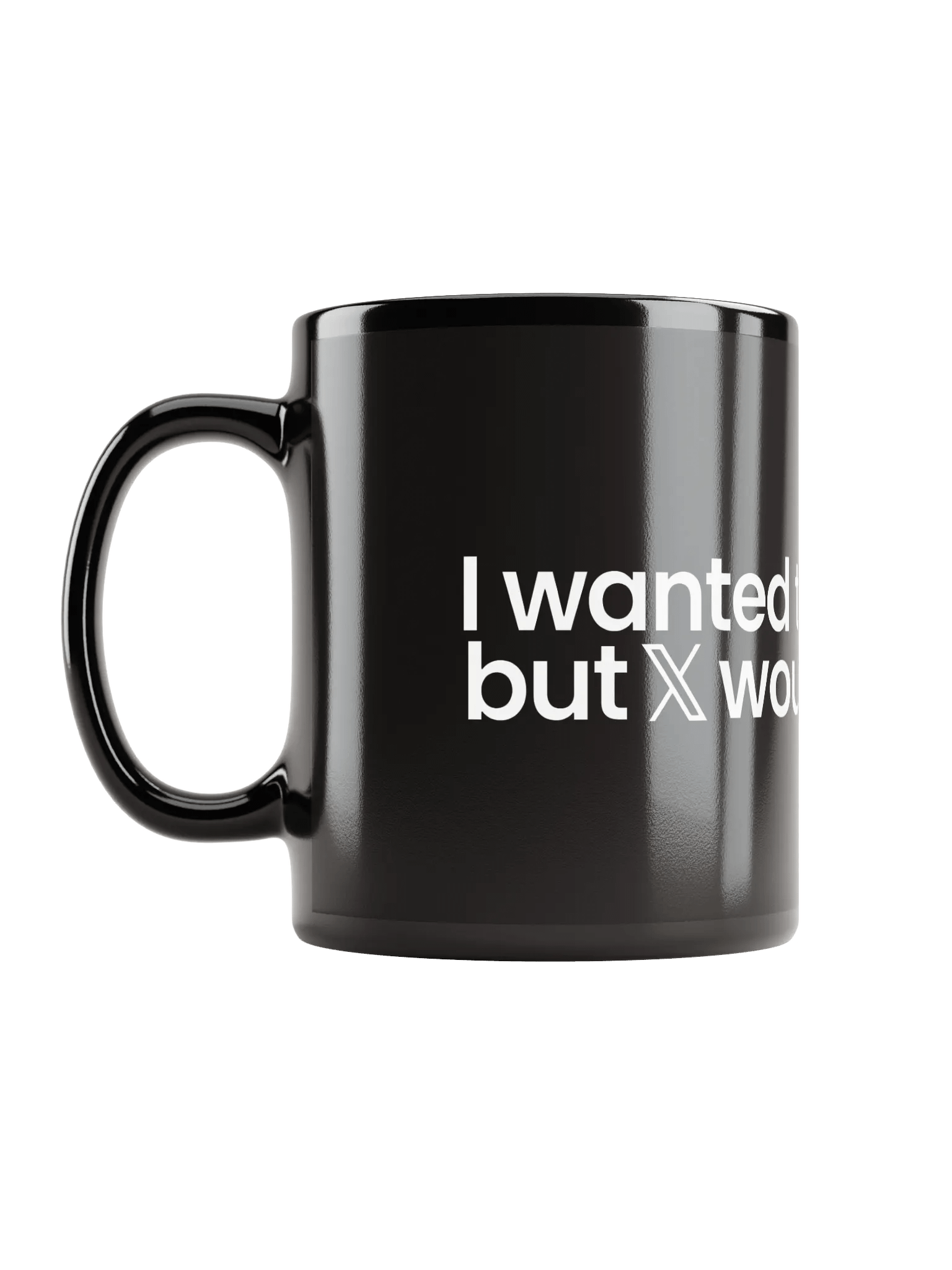 Blocked On X Mug - Black product image (6)