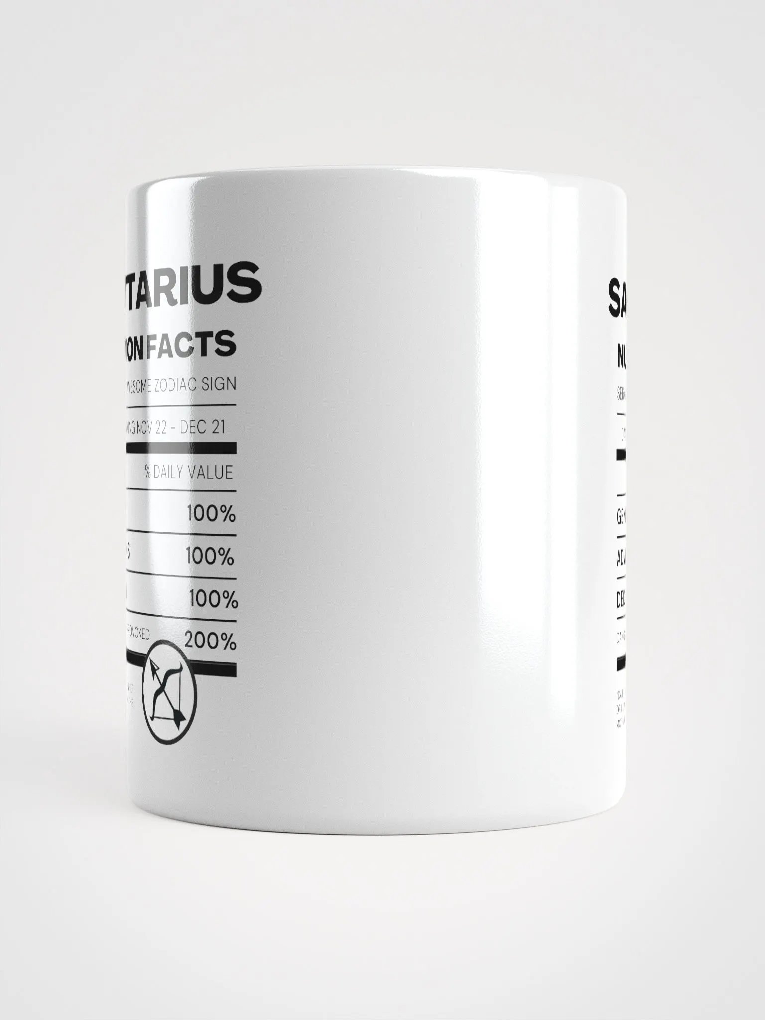 Sagittarius Nutrition Facts Mug product image (6)