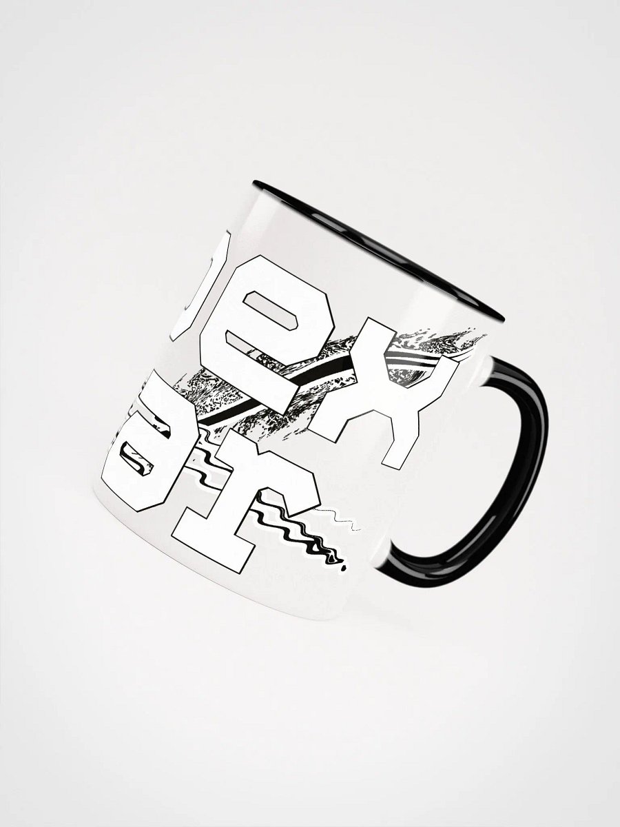 White HApex Gear Black Logo Ceramic Mug with Color Inside product image (4)