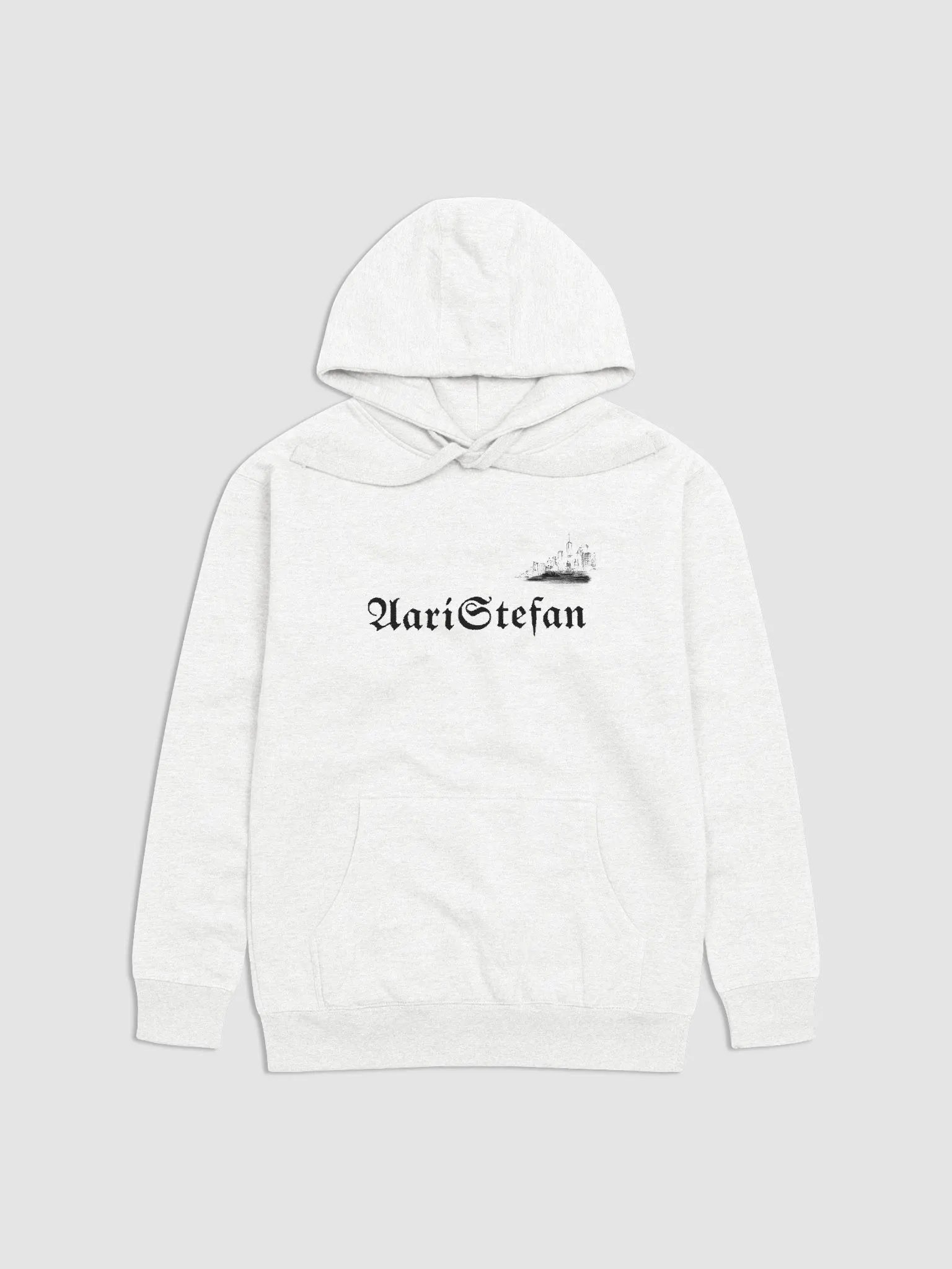 White Cotton Unisex Premium Hoodie product image (1)