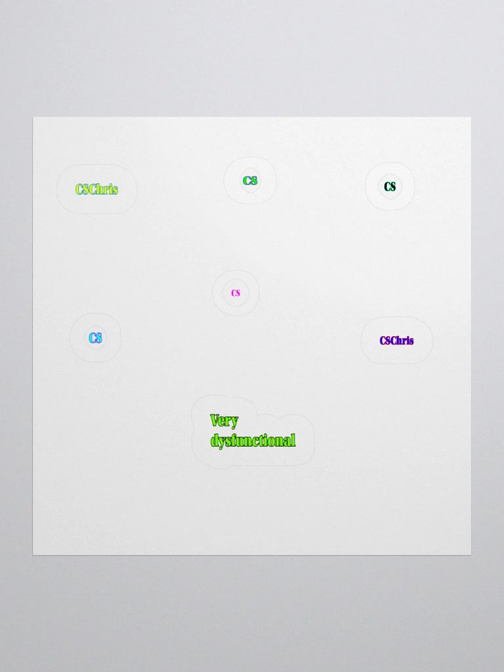 CS/very dysfunctional Meme Stickers 7PK product image (1)
