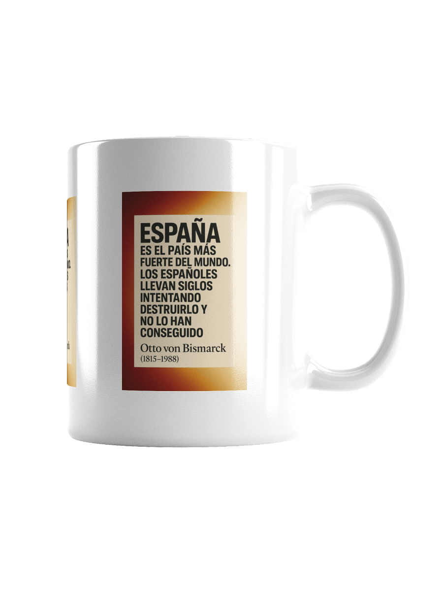 TAZA ultra-premium con cita histórica poco conocida de Bismarck sobre España product image (4)