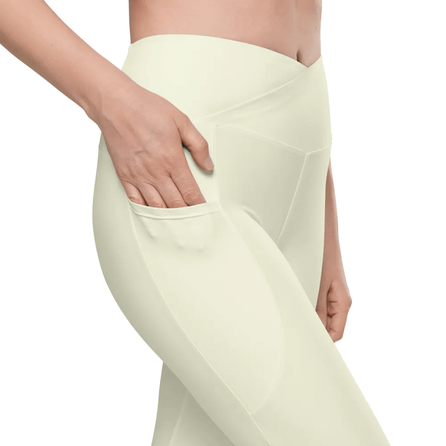 Sun-Kissed BlueTink Crossover Leggings with Pockets product image (10)