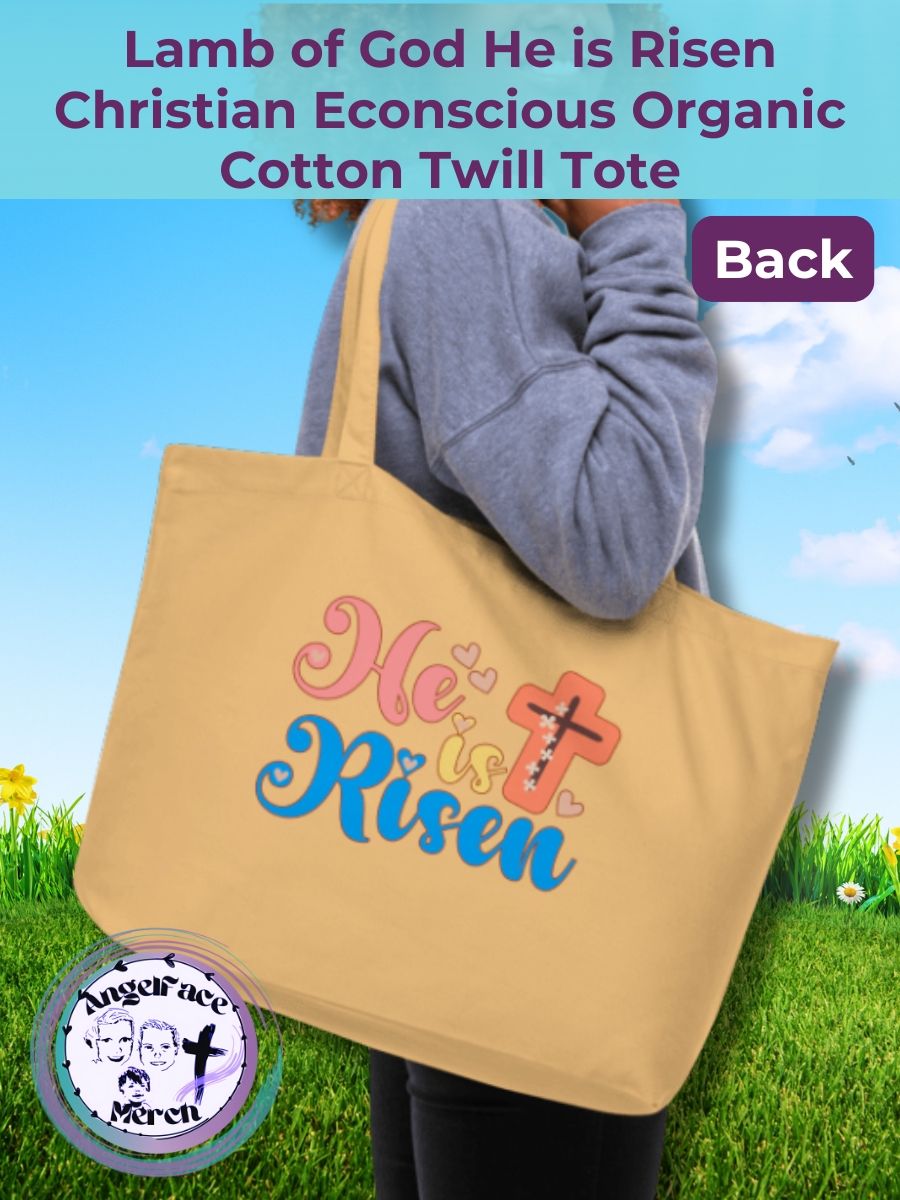 He is Risen Lamb of God Easter Econscious Organic Cotton Twill Tote product image (3)