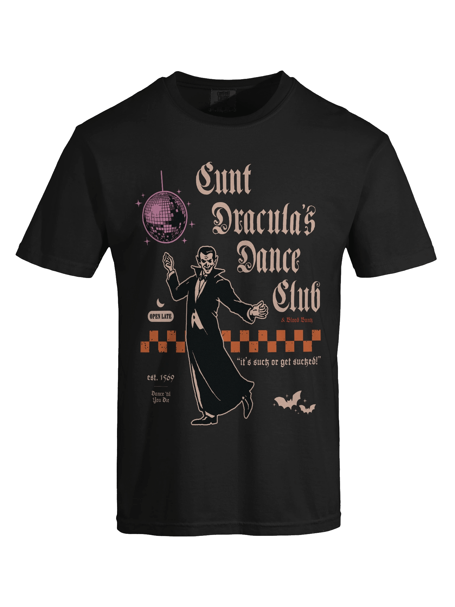 cunt dracula's dance club printed shirt product image (7)