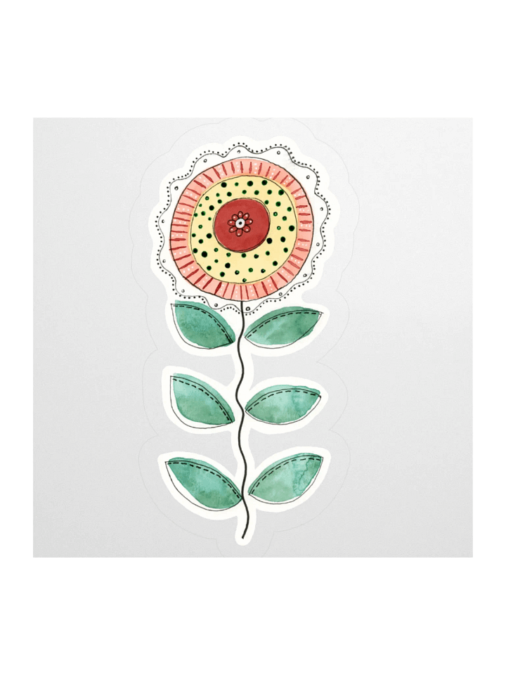 Flower Watercolor Doodle Sticker product image (2)