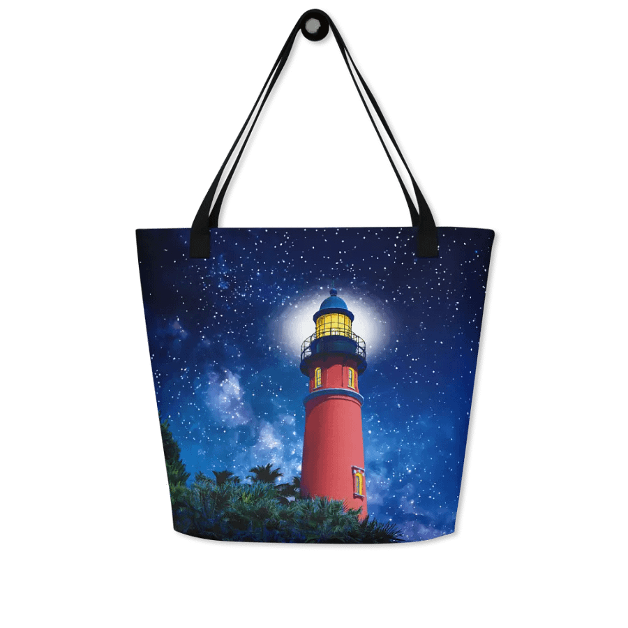 Ponce de Leon Inlet Lighthouse at Night Tote Bag product image (9)