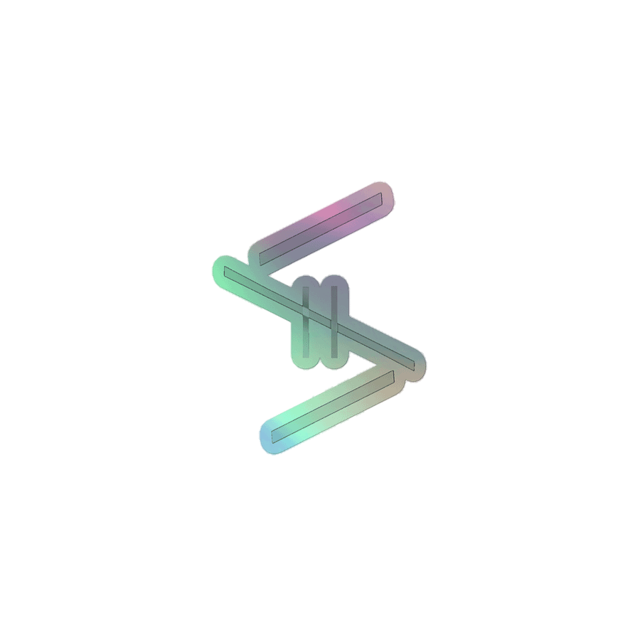 'Standard' holo logo sticker product image (1)