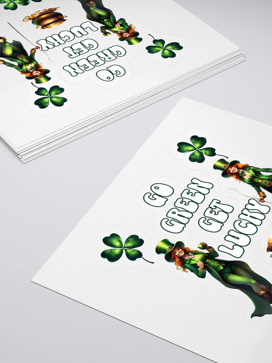 Go Green Get Lucky - St. Patrick's Day Sticker product image (4)