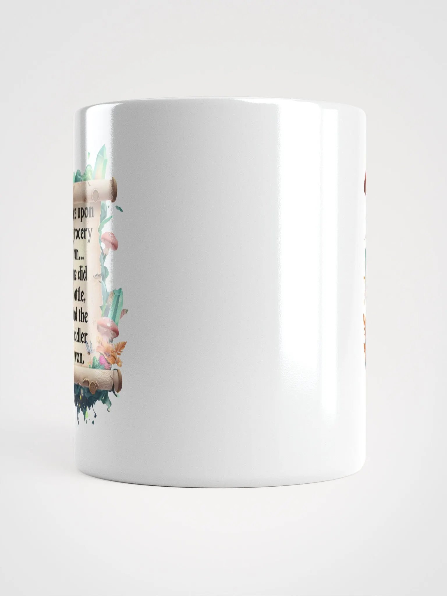 Funny Mom Mug – ‘Once Upon A Grocery Run’ Coffee Cup for Tired Moms - White product image (13)