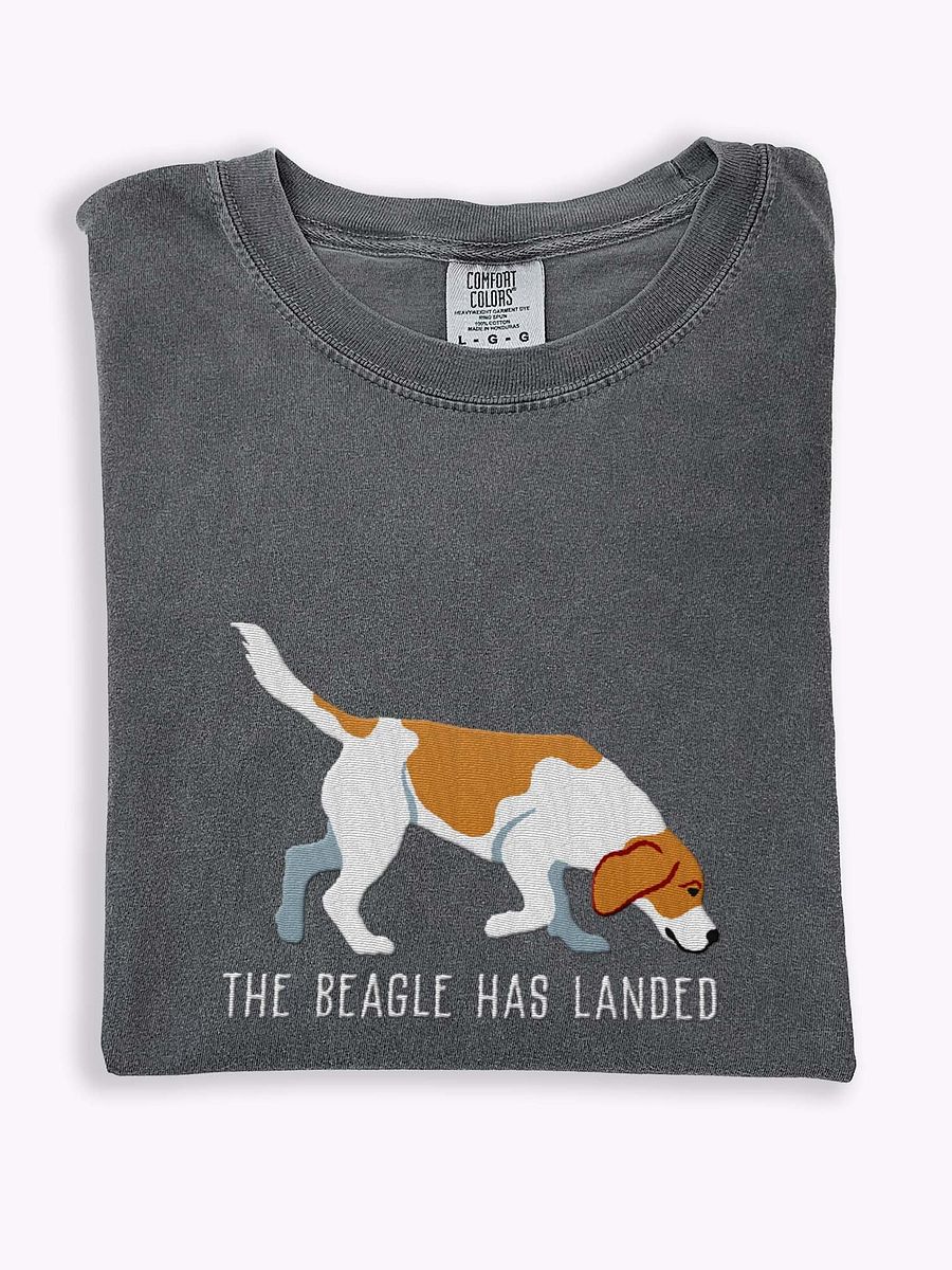 The Beagle Has Landed T-Shirt(Embroidered) of a Beagle(Lemon) product image (1)