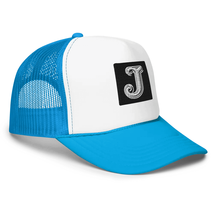 Jazz up Your Look with Otto Foam Trucker Hat |AI Design initial J product image (4)