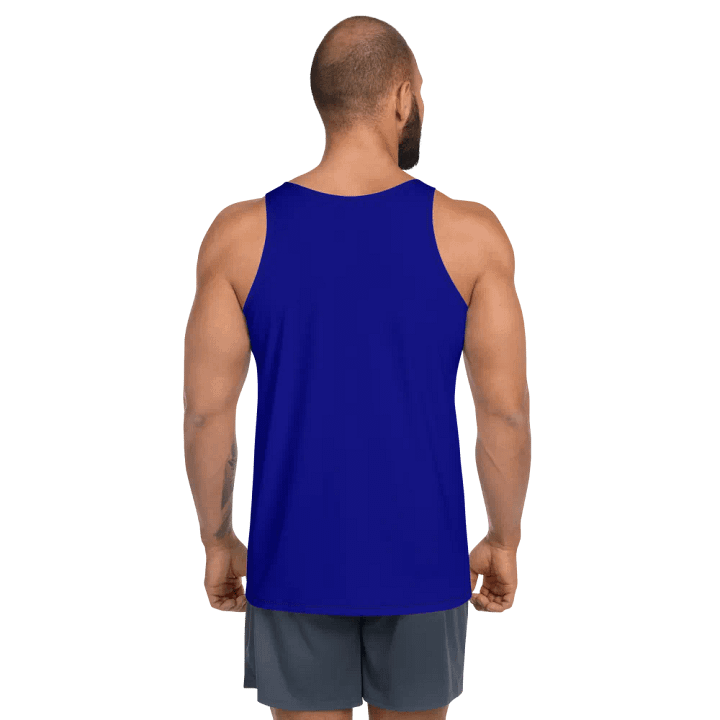 Plain Color Navy Blue Tank Top product image (2)