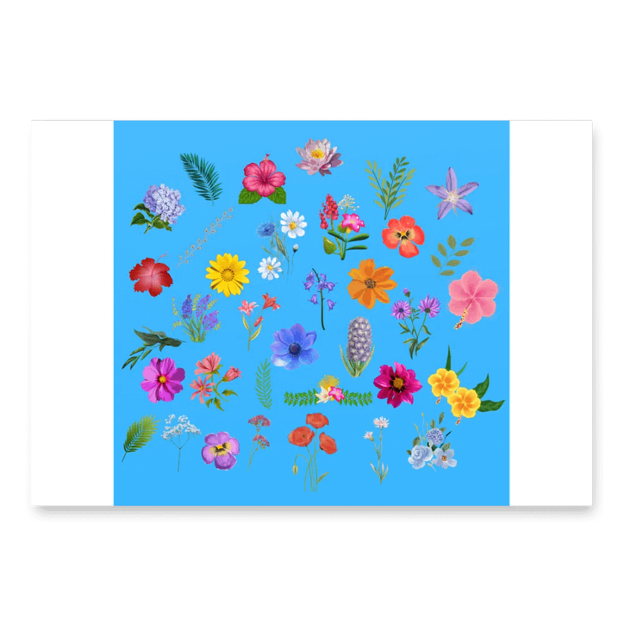 English Flora Wrapping Paper product image (2)