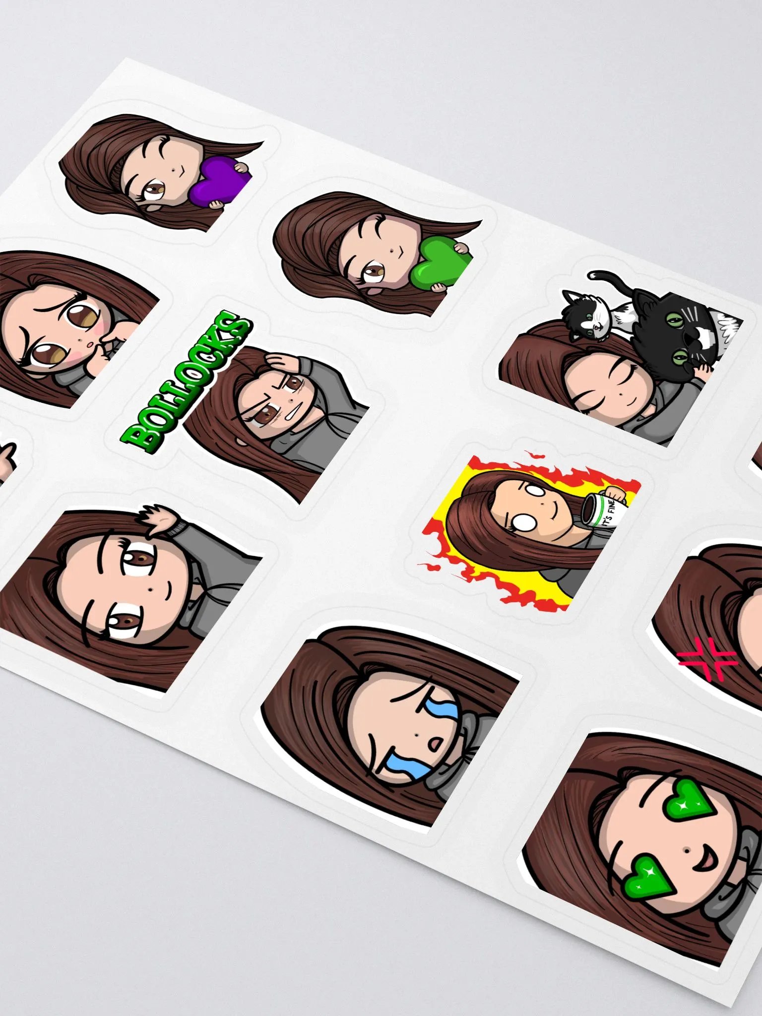 *UPDATED* K E emote sticker sheet product image (3)