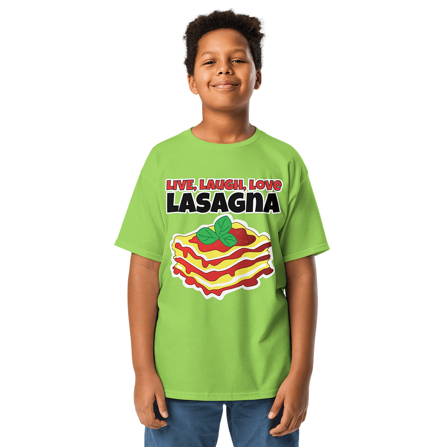 Live, Laugh, Love, Lasagna Kids T-Shirt product image (1)