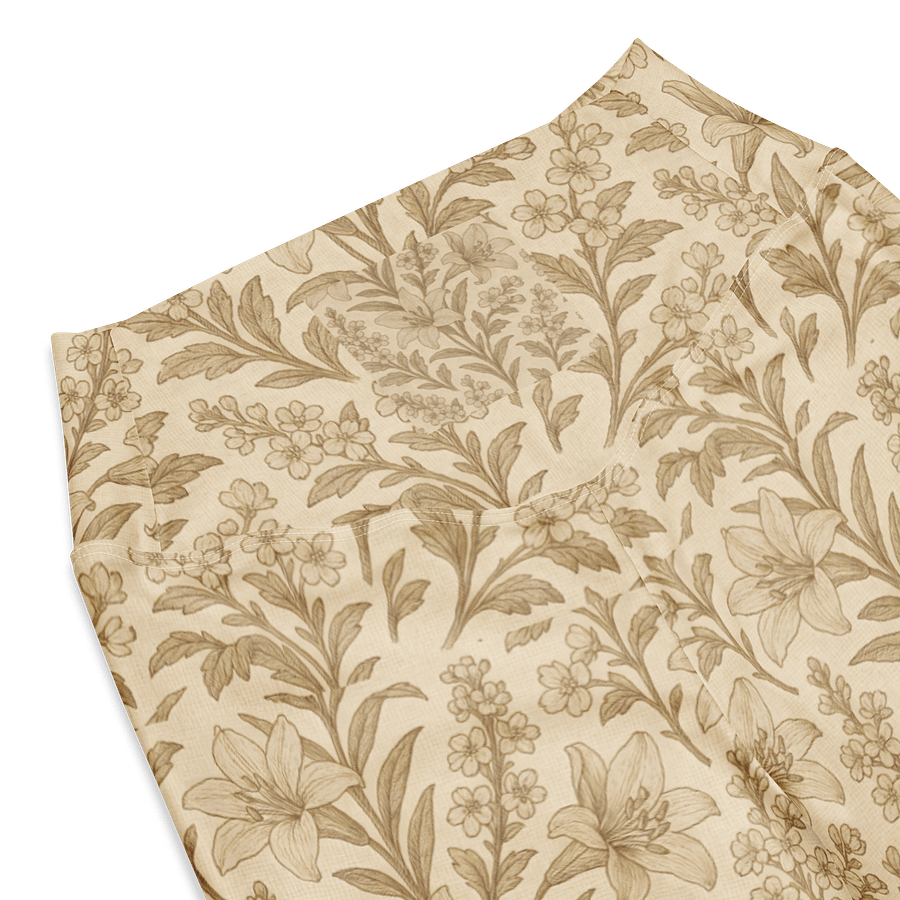 High Waisted Floral Flare Leggings product image (9)