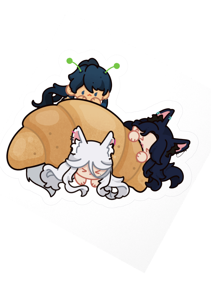 🥐 CROSSANT TIME 🥐 sticker product image (2)