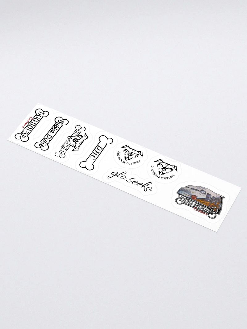 Dog House Customs Vinyl Kiss Cut Stickersheet