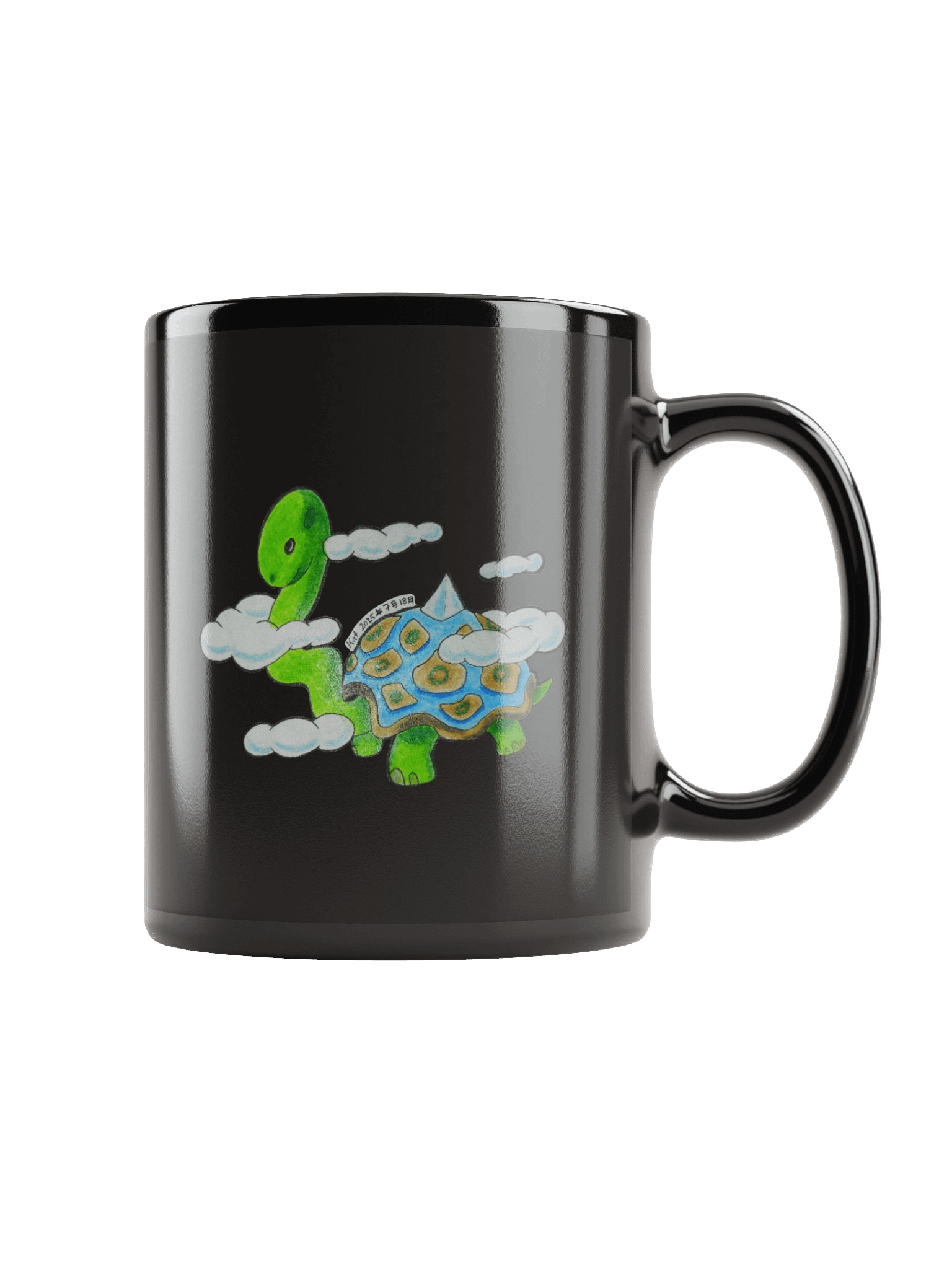 SnakeNeck Tortoise Glossy Mug product image (1)