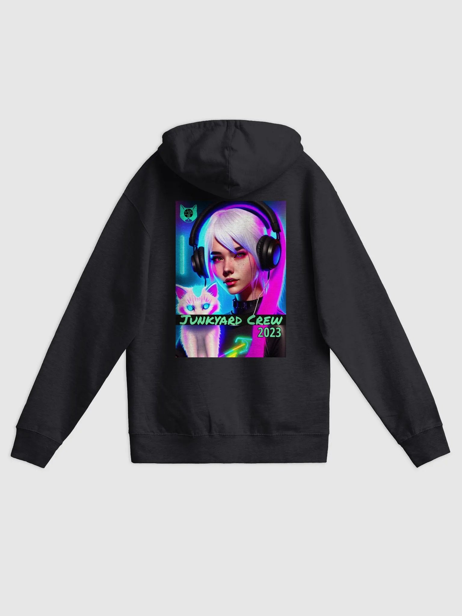 NEON THREE Back Print Zip-Up Hoodie (US SHIPPING) product image (1)