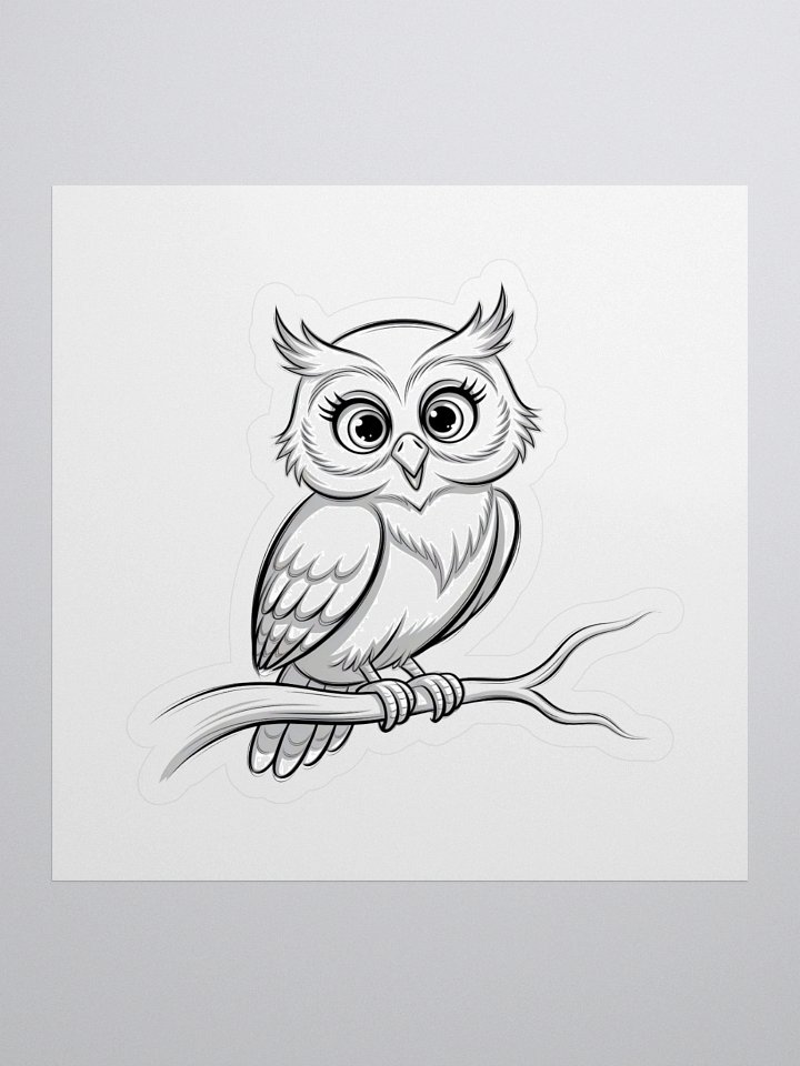 Whimsical Owl Perch Stickers product image (1)