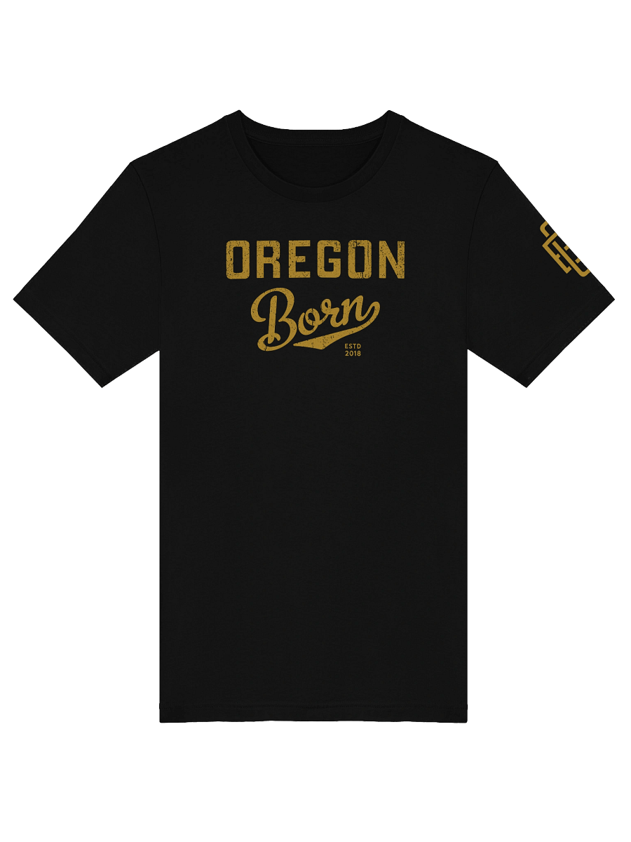 Oregon Born Varsity Script T-Shirt product image (37)