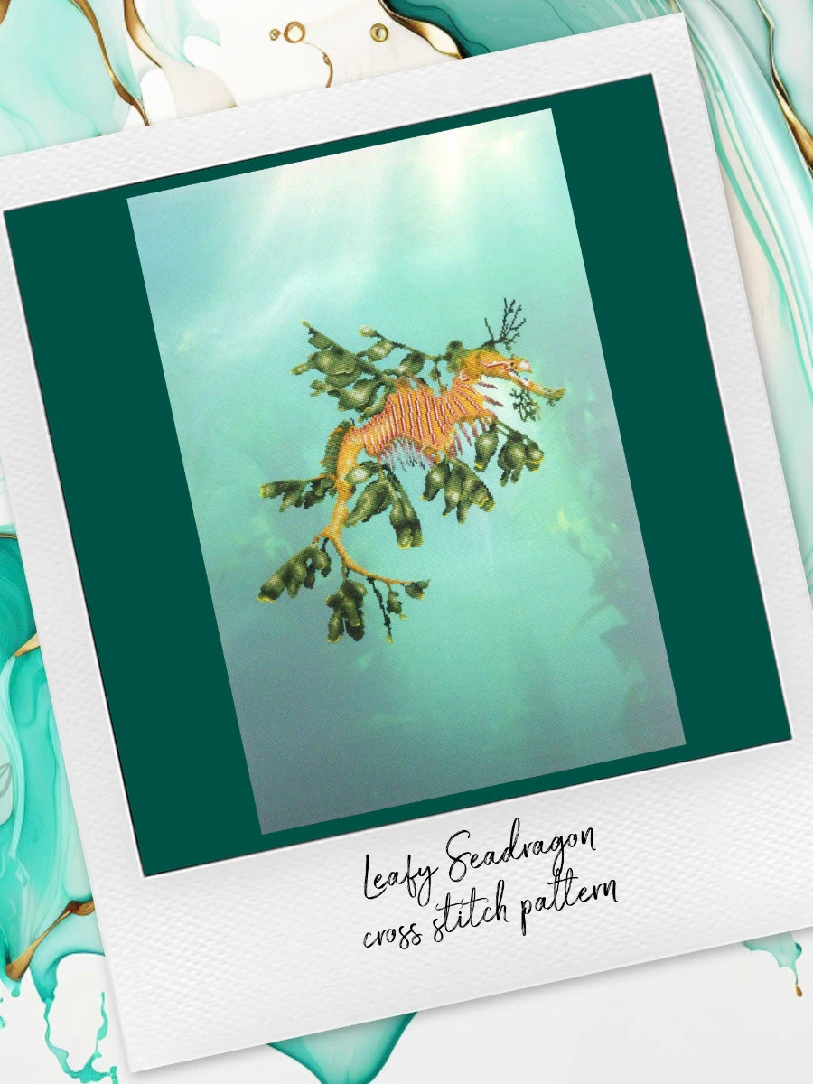 Leafy Seadragon: Marine Cross Stitch Pattern PDF product image (5)