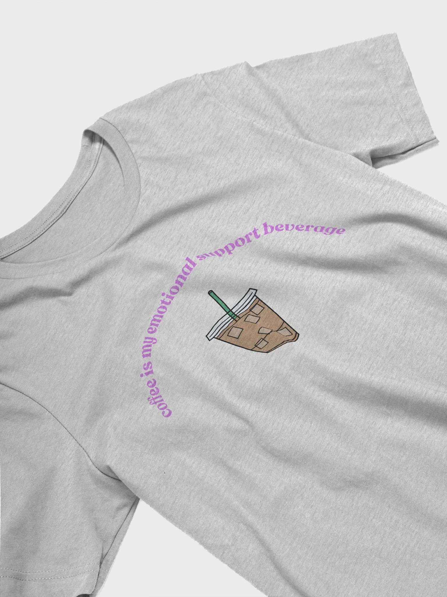 Iced Coffee=Emotional Support T-Shirt (purple) product image (24)