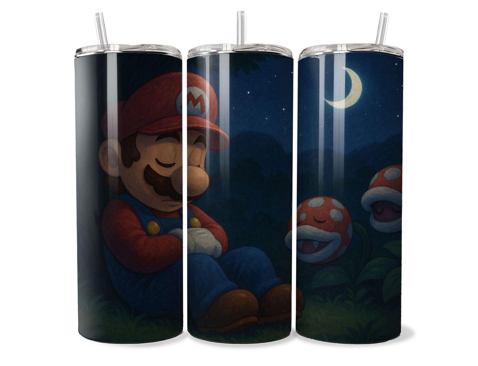 Super Mario – Moonlit Slumber 20oz Stainless Steel Tumbler product image (1)