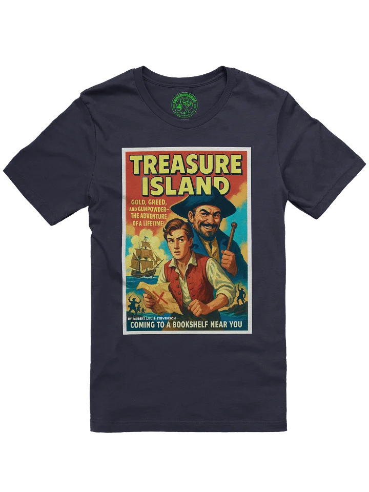 "Treasure Island" 1950's Faux Retro Film Poster Robert Louis Stevenson Concert Tee Fit Unisex T-Shirt product image (13)
