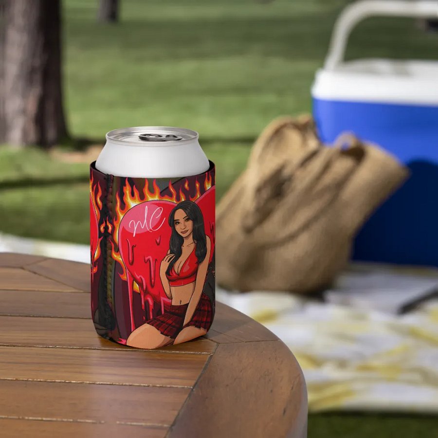 Heart on Fire Koozie product image (7)