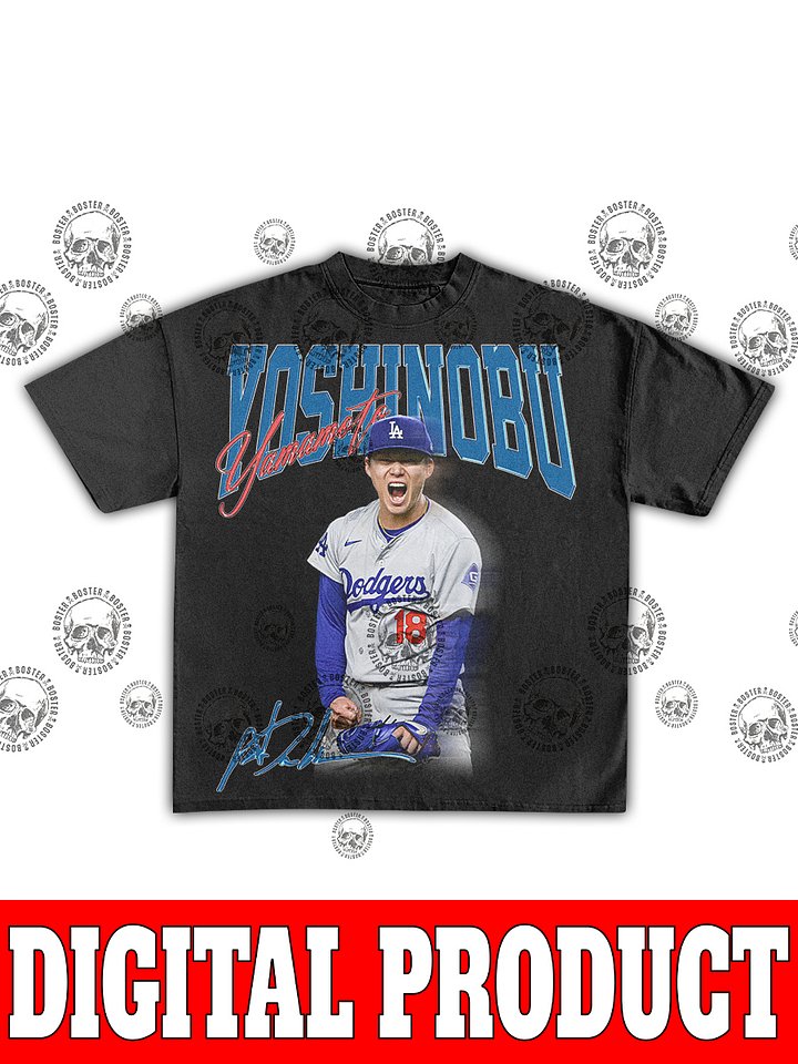 YOSHINOBU Yamamoto Signature Vintage Bootleg Digital T-Shirt product image (1)