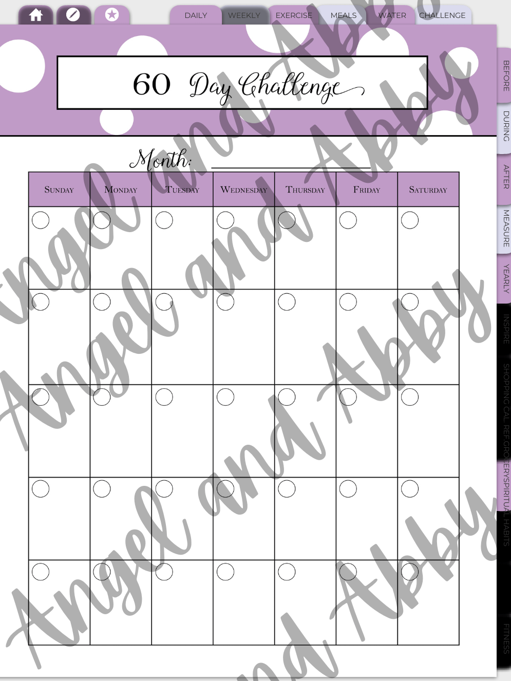 Fitness Planner 2024-purple product image (11)