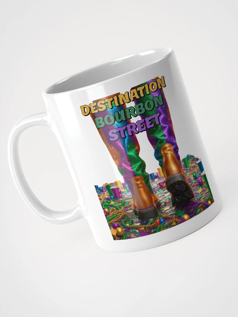Destination Bourbon Street - Funny Mardi Gras White Coffee Mug product image (18)