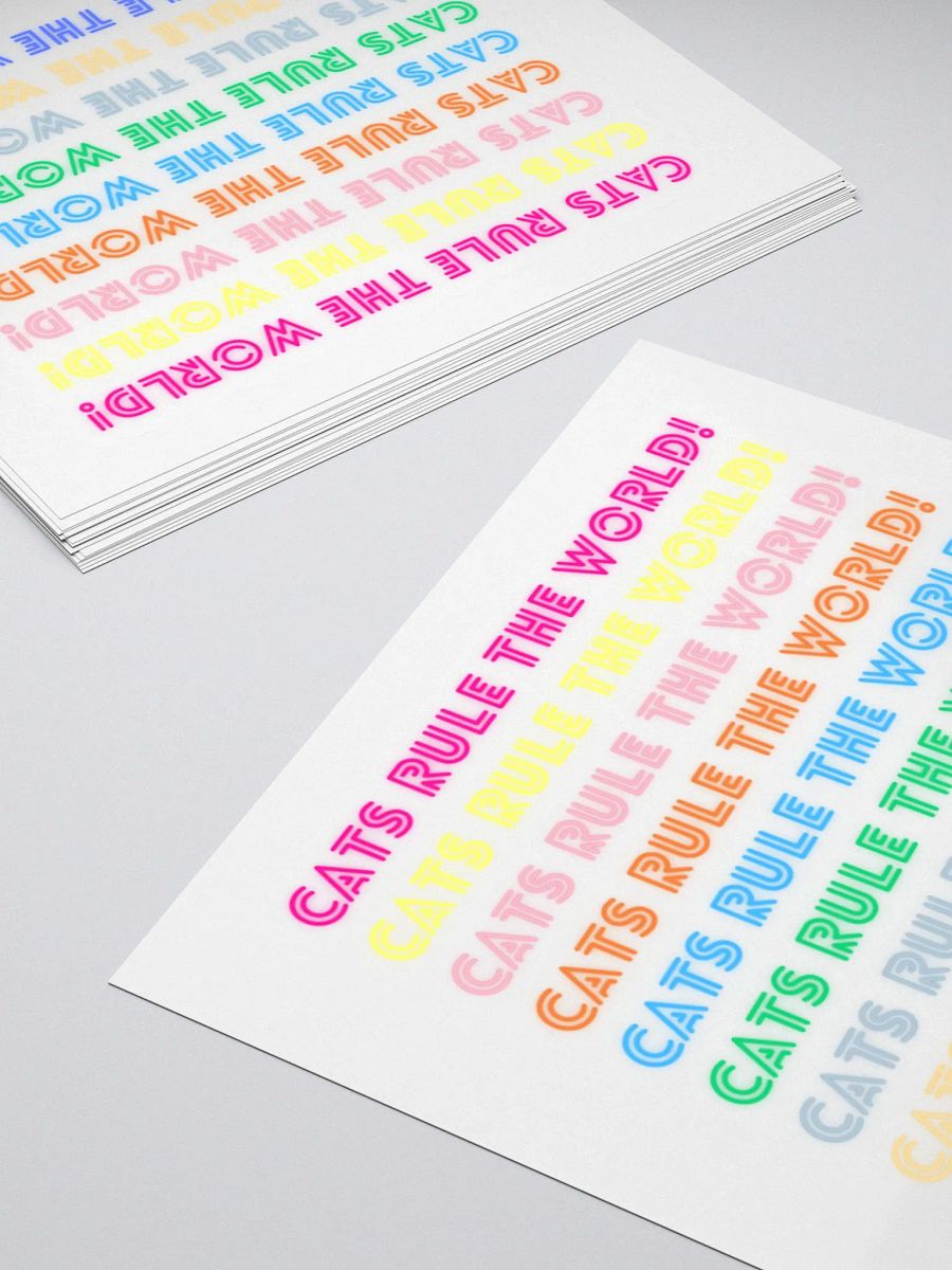 Vibrant Cat Power Stickers product image (4)